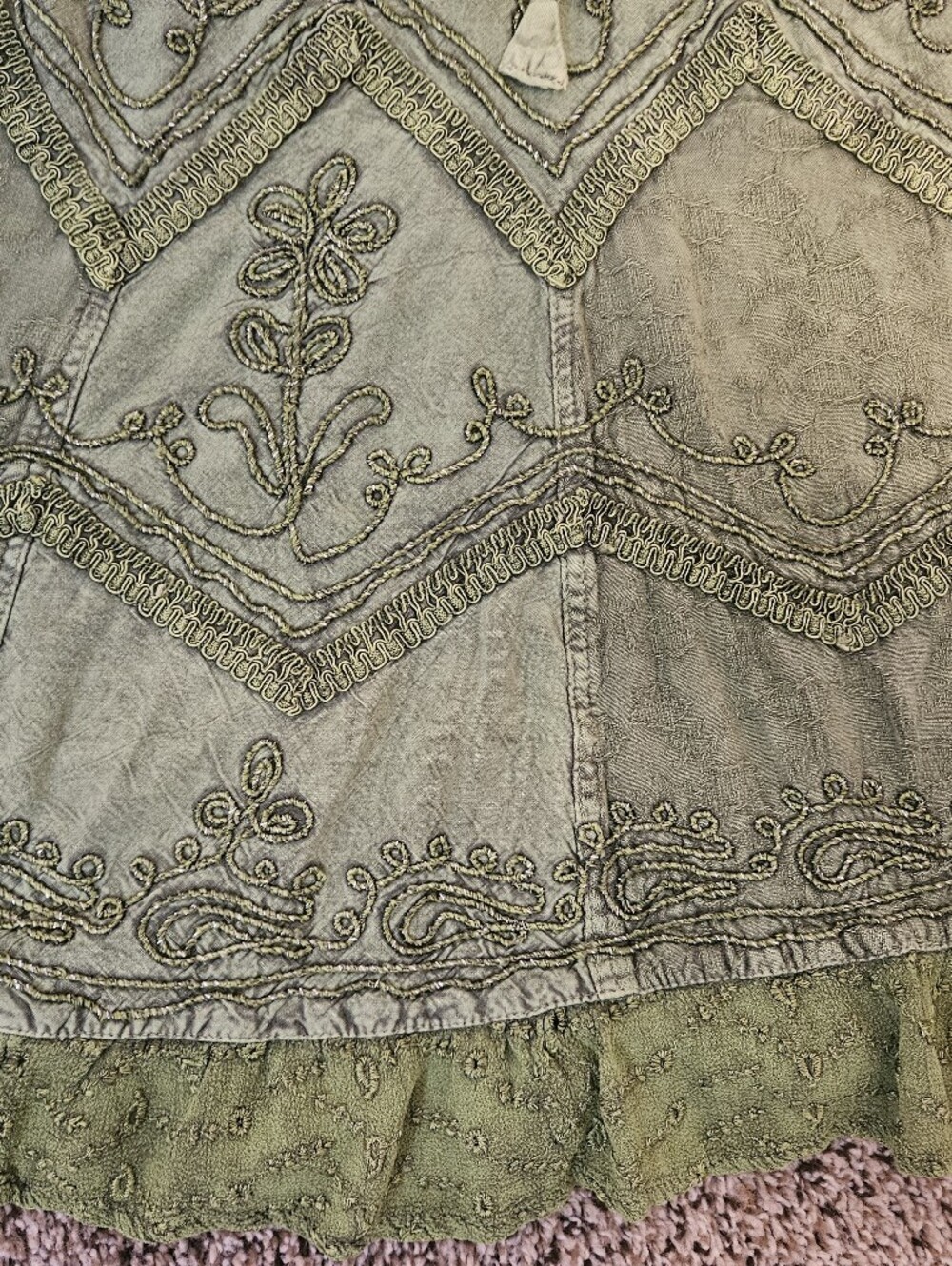 Vintage Boho Sakkas Embroidered Sundress Size Sm/med - Picture 3 of 4